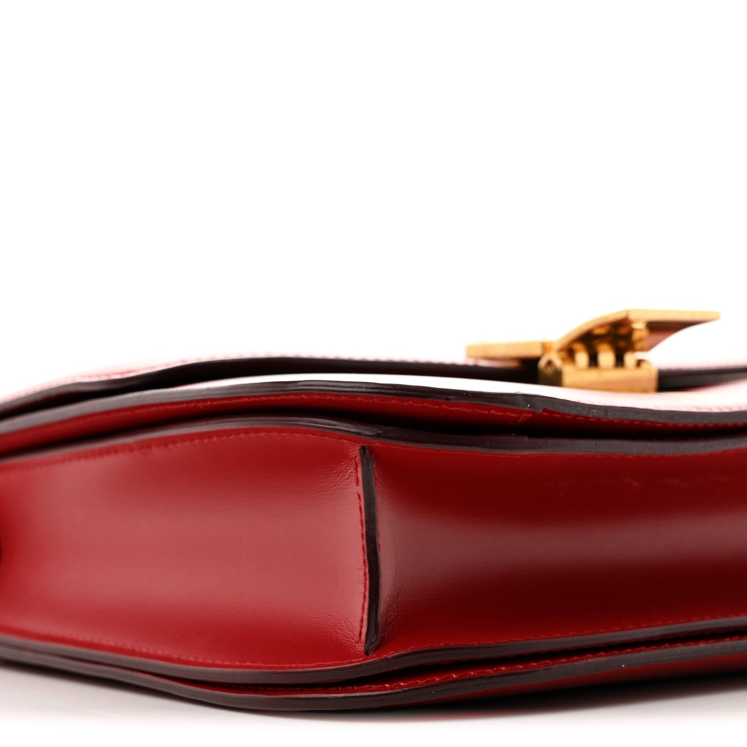 Box Calfskin Medium Classic Box Flap Bag Red