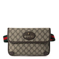 GG Supreme Monogram Neo Vintage Web Belt Bag Brown