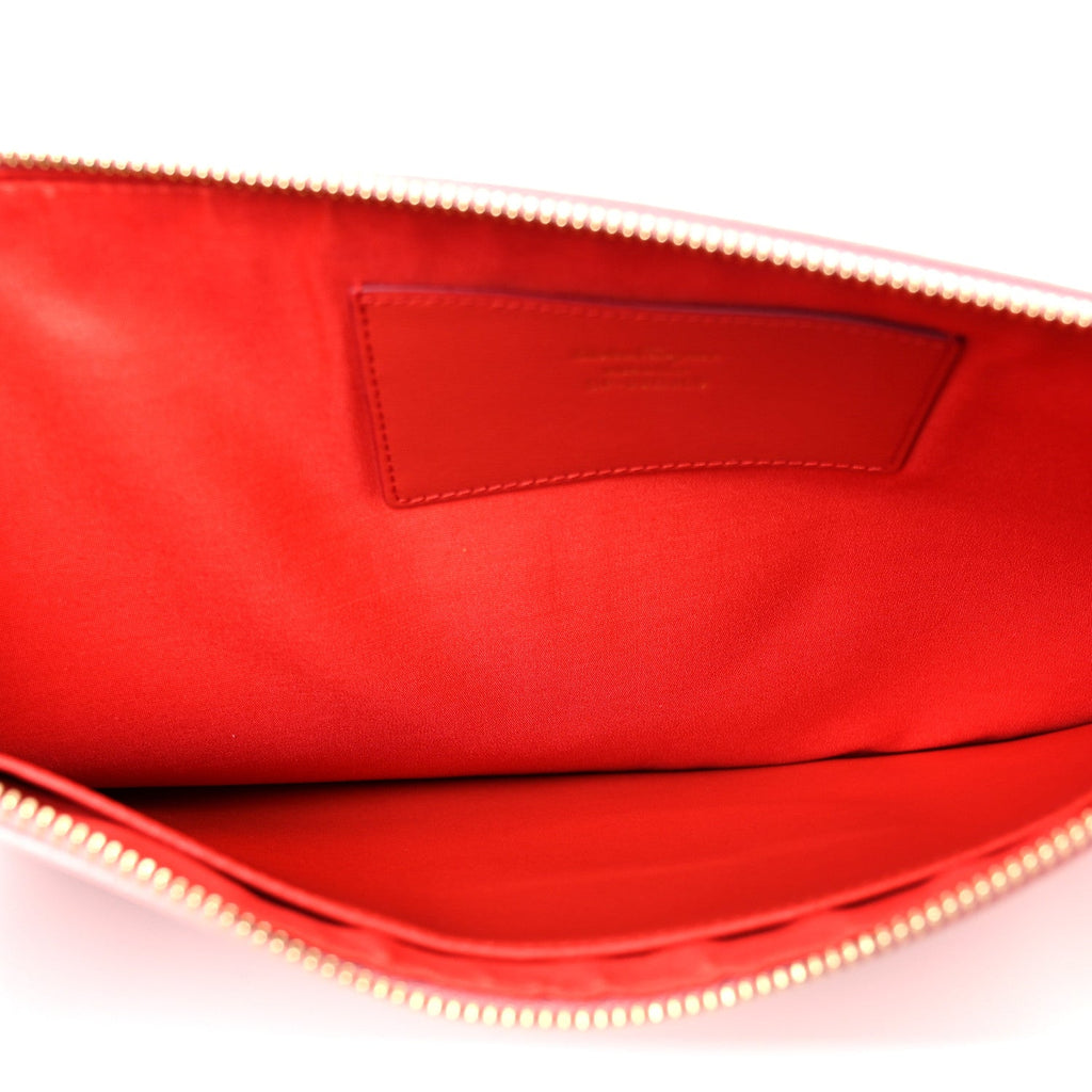 Calfskin Gancini CIty Wristlet Pink