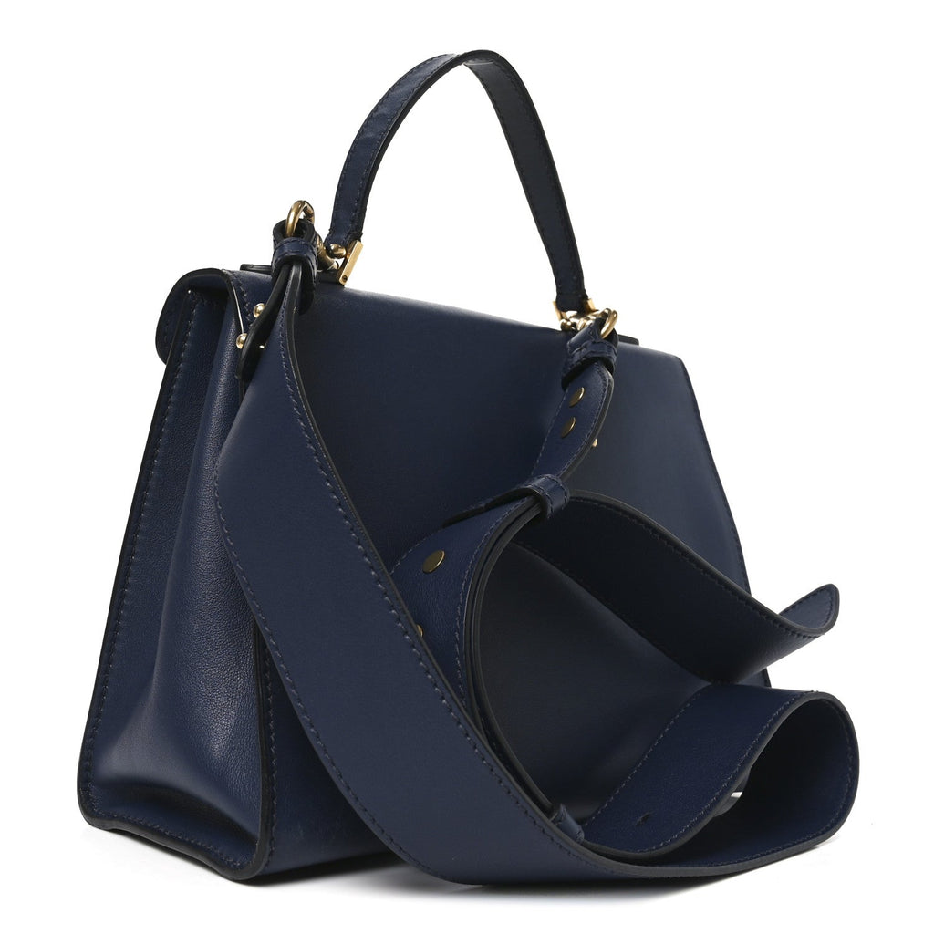 Calfskin Dioraddict Top Handle Navy Blue