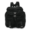 Tessuto Nylon Saffiano Medium Backpack Black