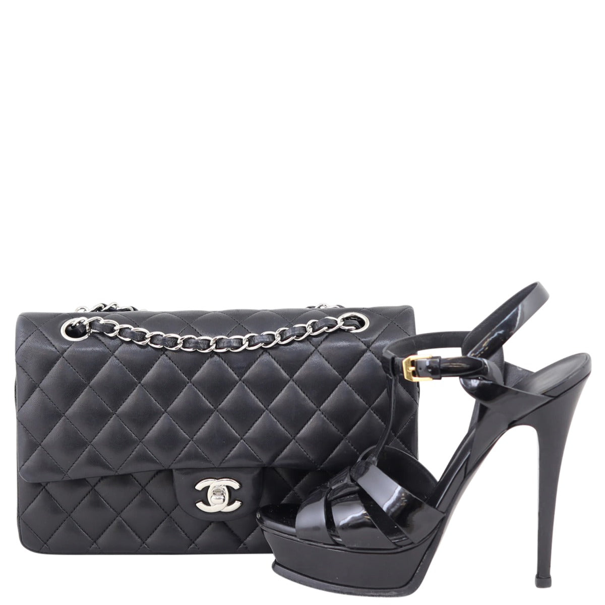 Chanel Classic Double Flap Medium | 13 Series Black Silver Hardware