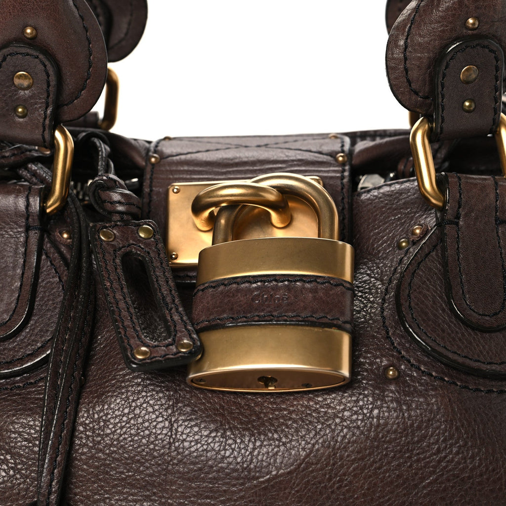 Calfskin Medium Paddington Satchel Chocolate