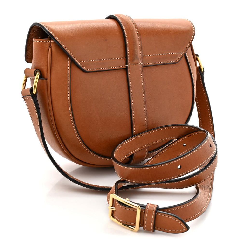 Natural Calfskin Besace Small 16 Tan