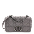 Calfskin Macrocannage Medium Caro Bag Iron Grey