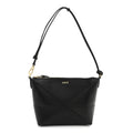 Shiny Calfskin Puzzle Fold Pouch Black