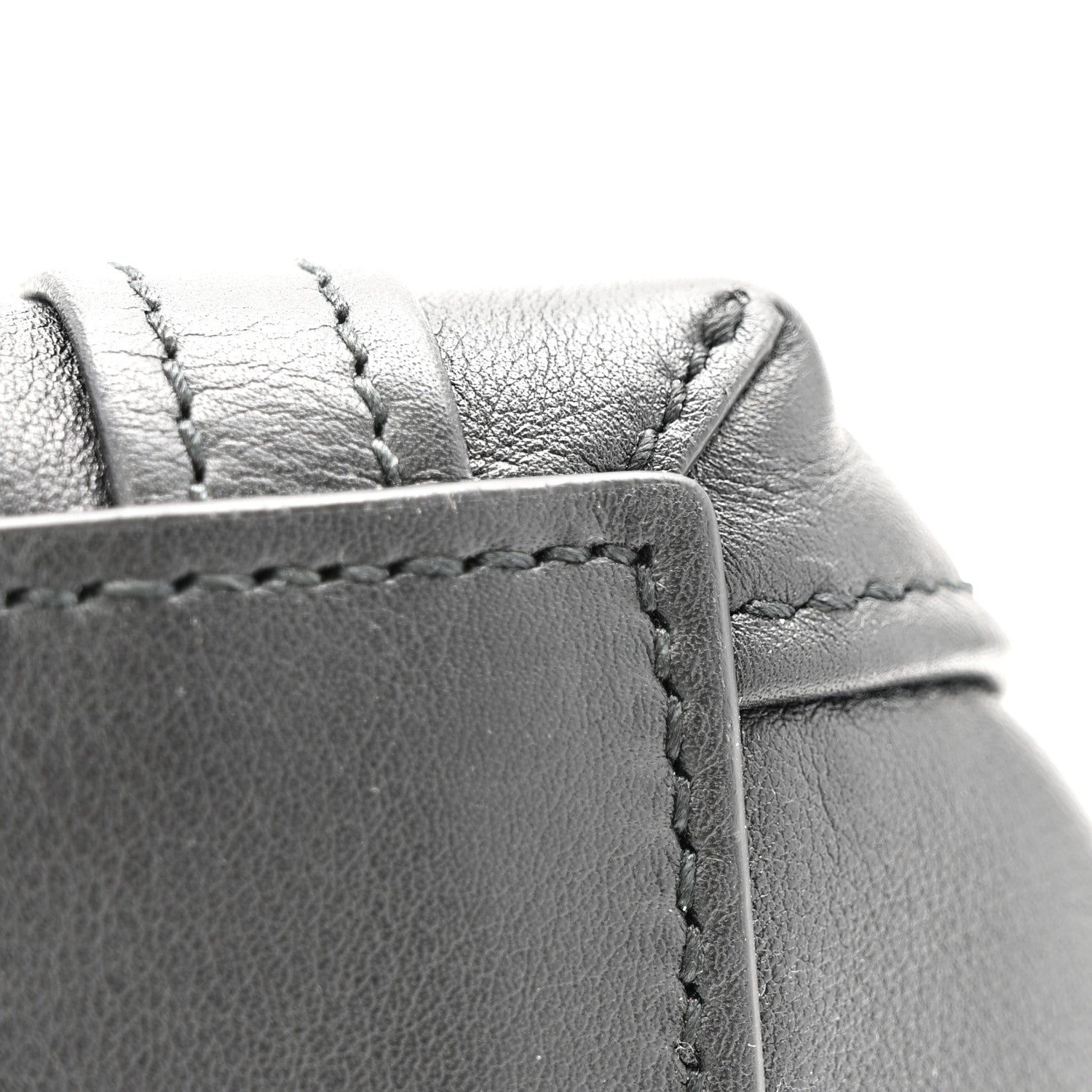 Calfskin XS Laundry Cabas Tote Black