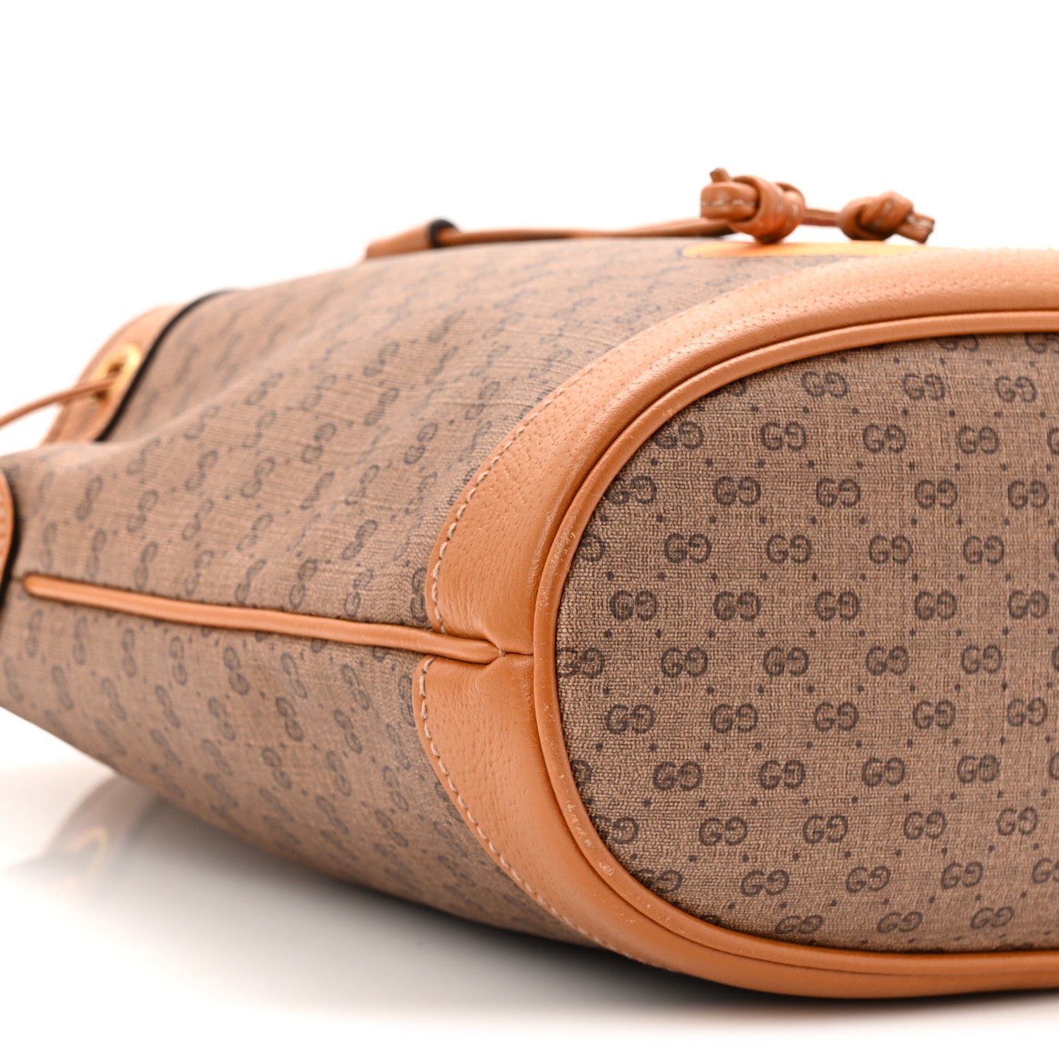 X DISNEY Mini Vintage GG Supreme Monogram Bucket Bag Beige Vintage Sun Oil