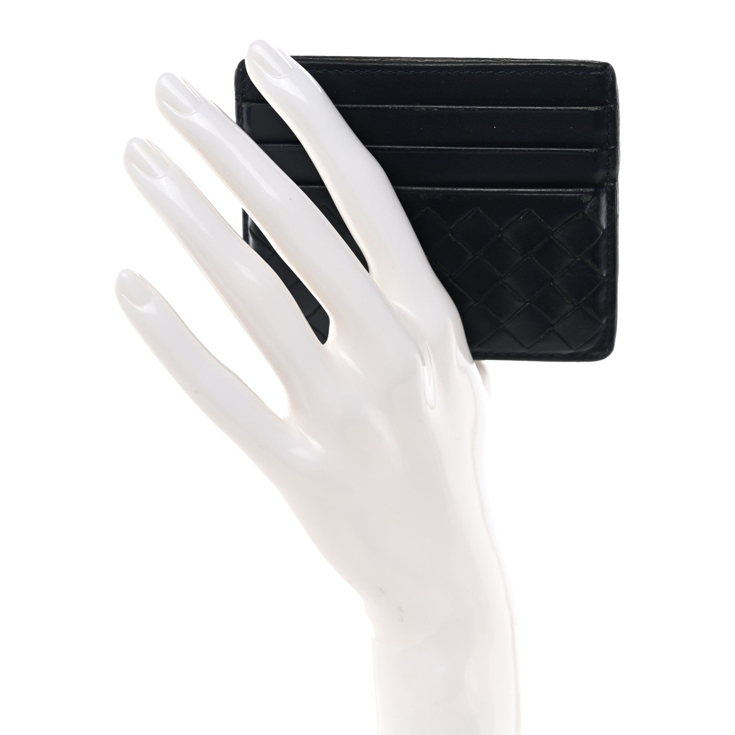 Nappa Intrecciato  Holder Deep Blue