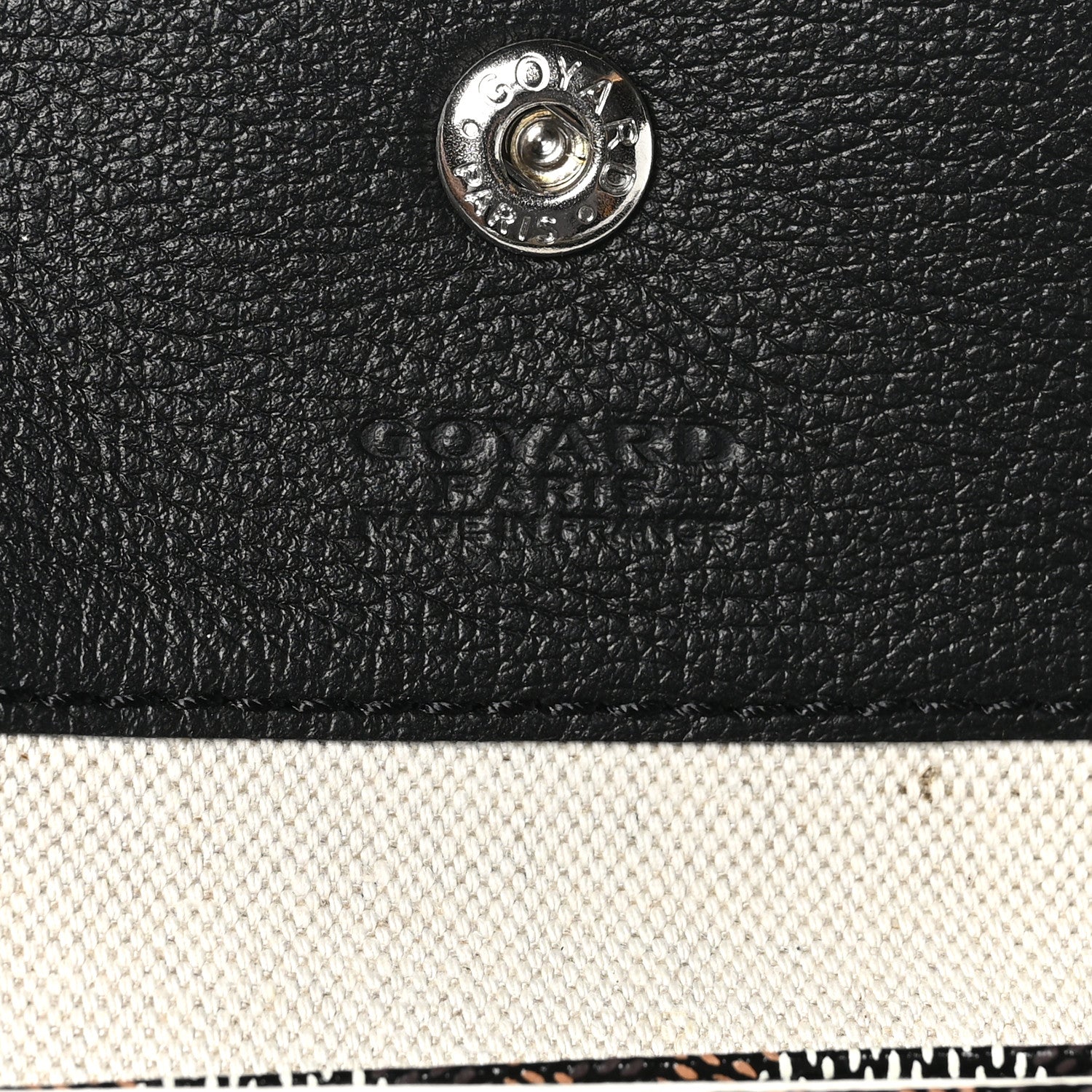 Goyardine Coeur Saint Louis PM Black