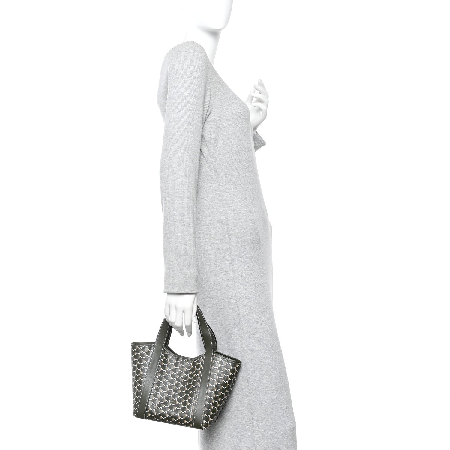 Canvas M Duo Tote Bag BB Kaki