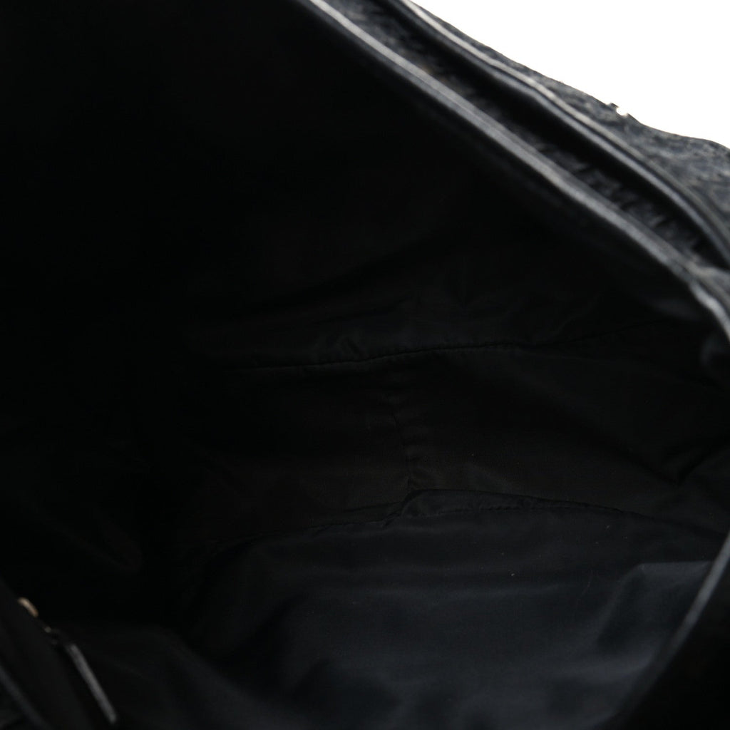 Canvas Diorissimo Buckle Messenger Black