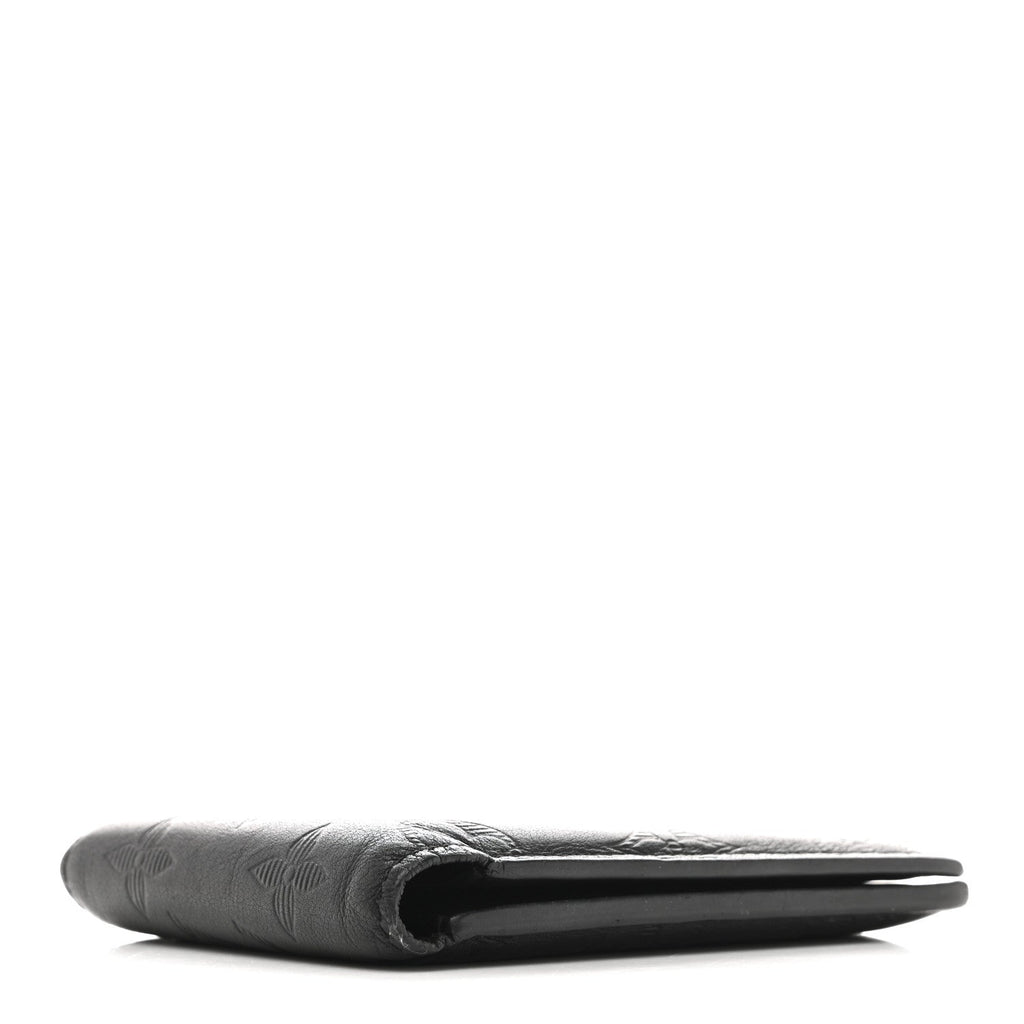 Calfskin Monogram Shadow Multiple Wallet Black