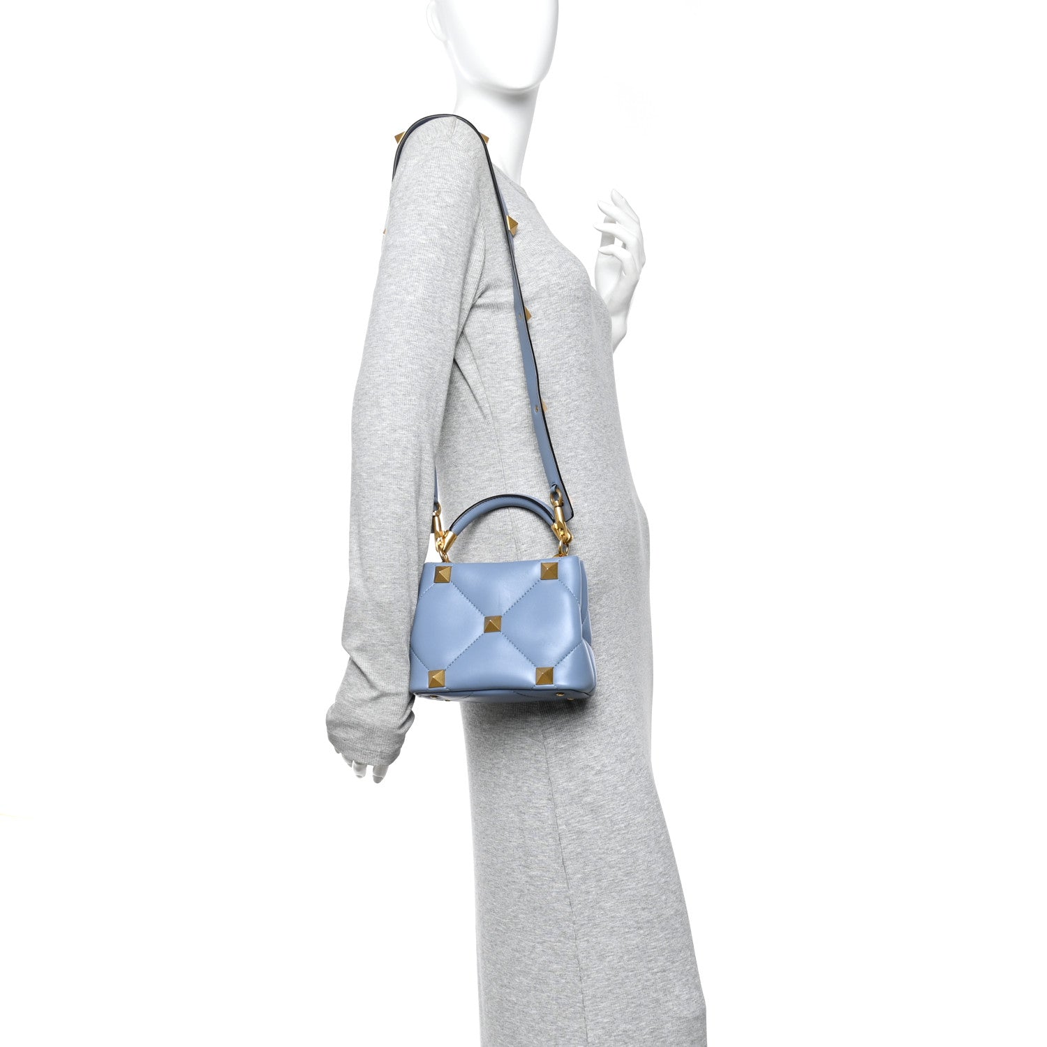 Nappa Mini Roman Stud The Handle Bag Niagara