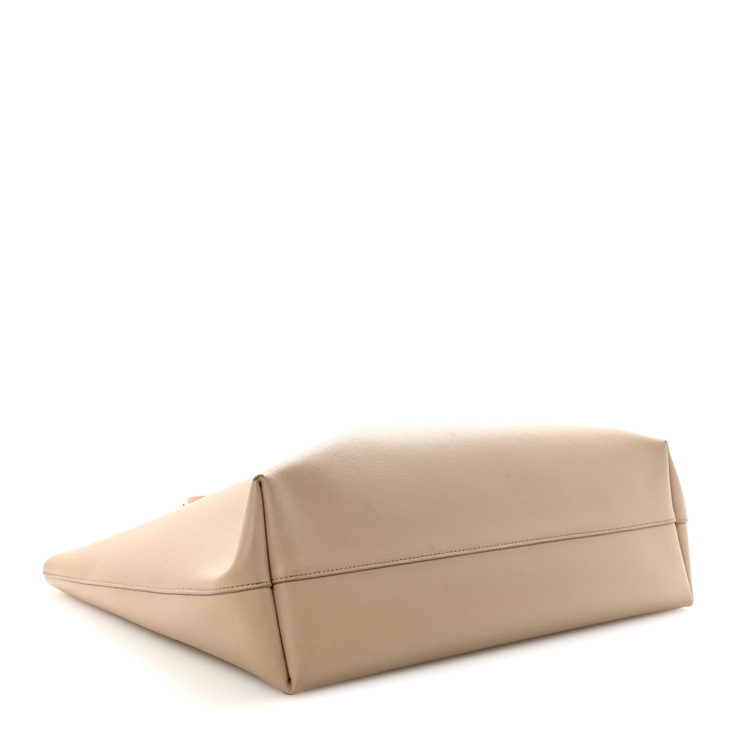 Calfskin Large Shopping Tote Dark Beige