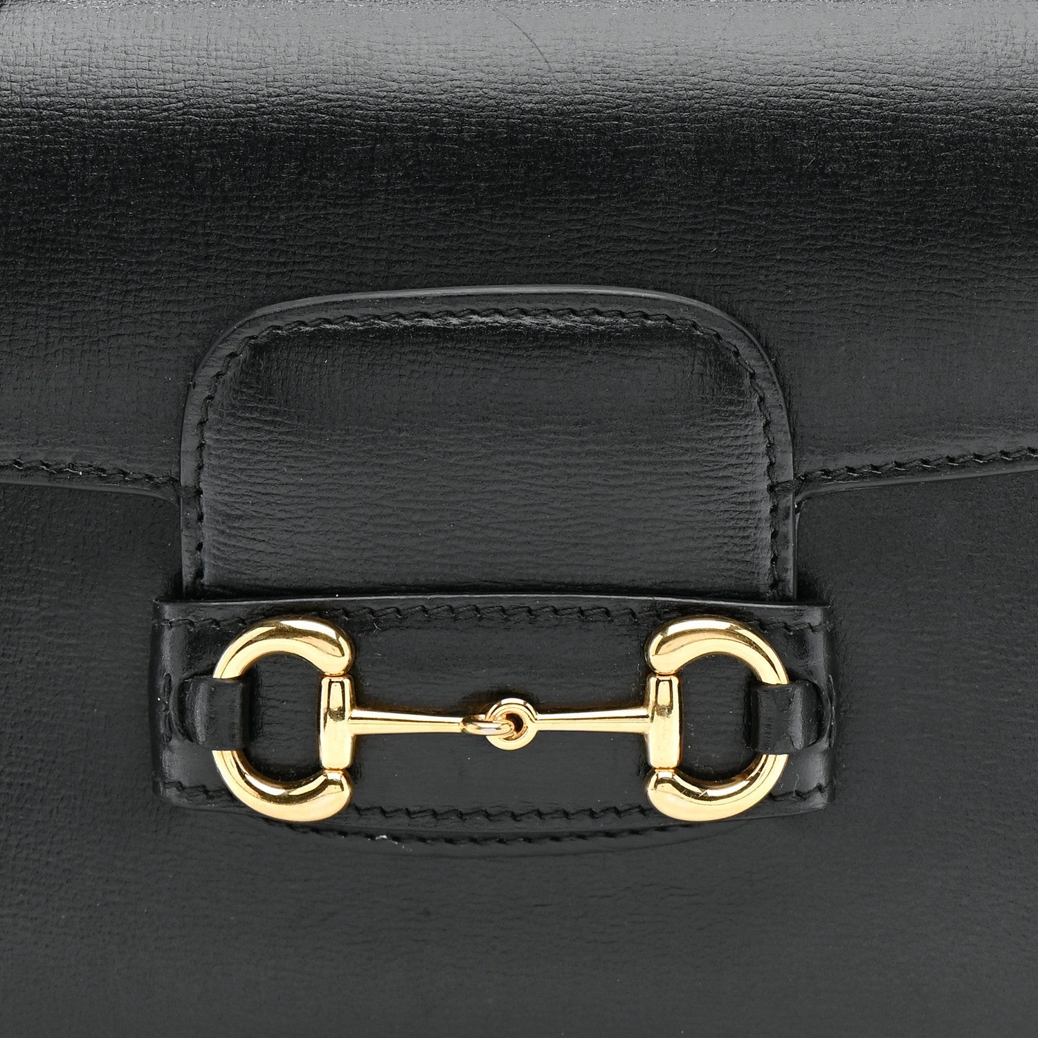 Azalea Calfskin Web Mini Horsebit 1955 Shoulder Bag Black