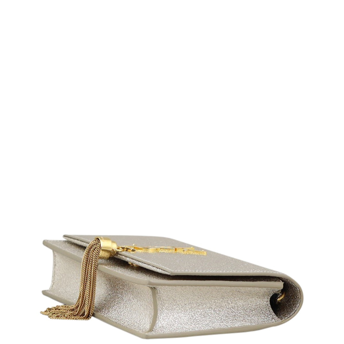 Saint Laurent Kate Metallic Chain Wallet