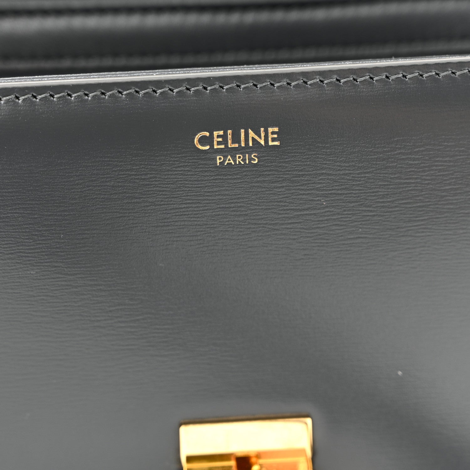 Shiny Calfskin Teen Triomphe Dark Grey