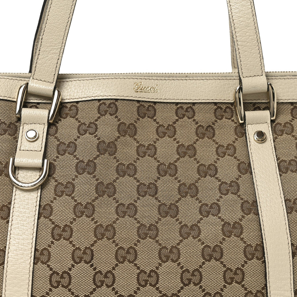 Monogram Medium Abbey Tote Off White