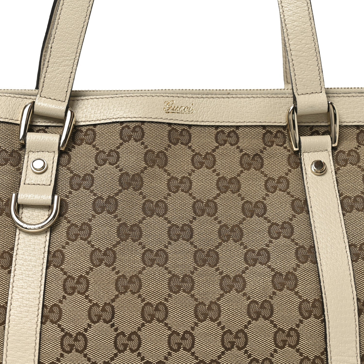 Monogram Medium Abbey Tote Off White
