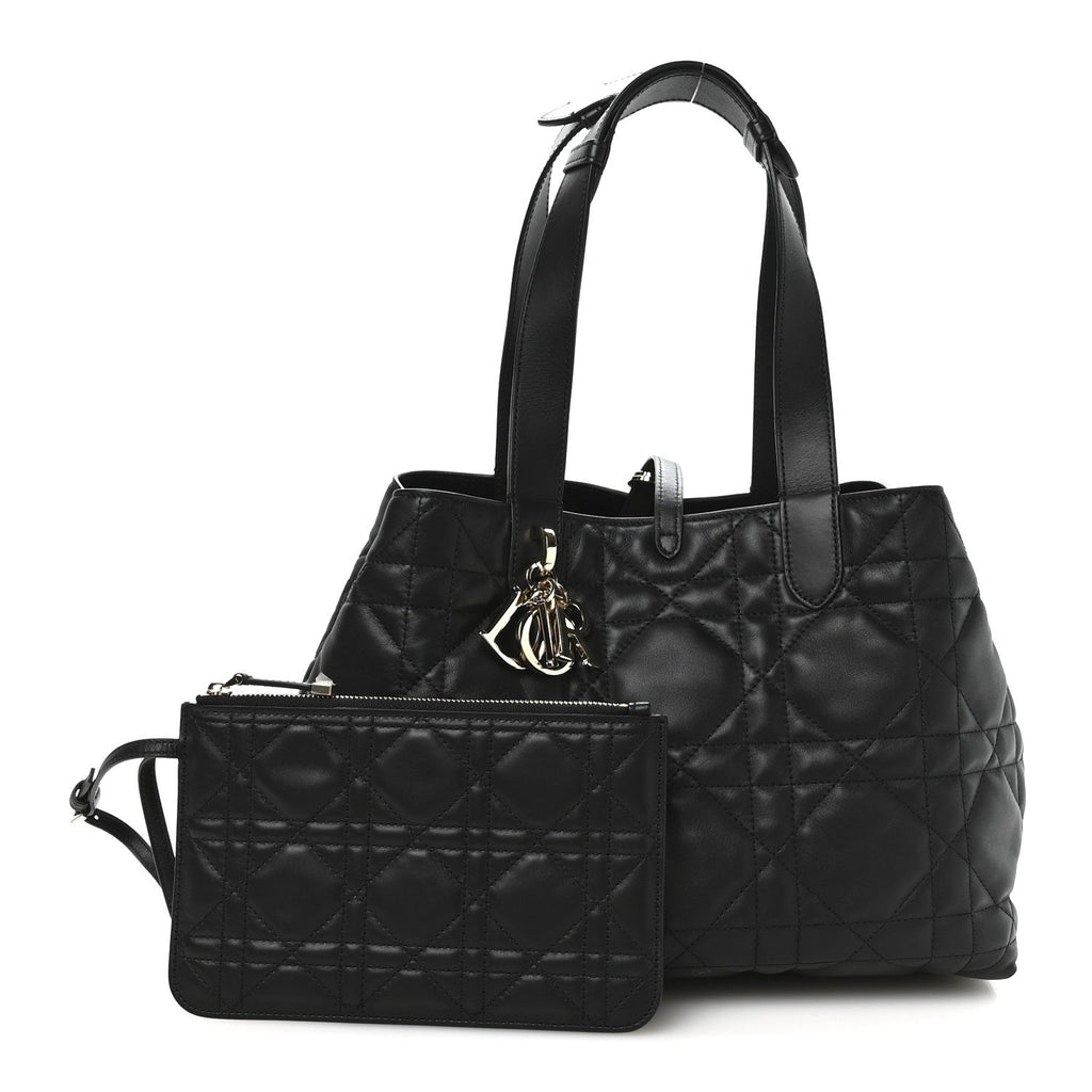 Calfskin Macrocannage Medium Toujours Black