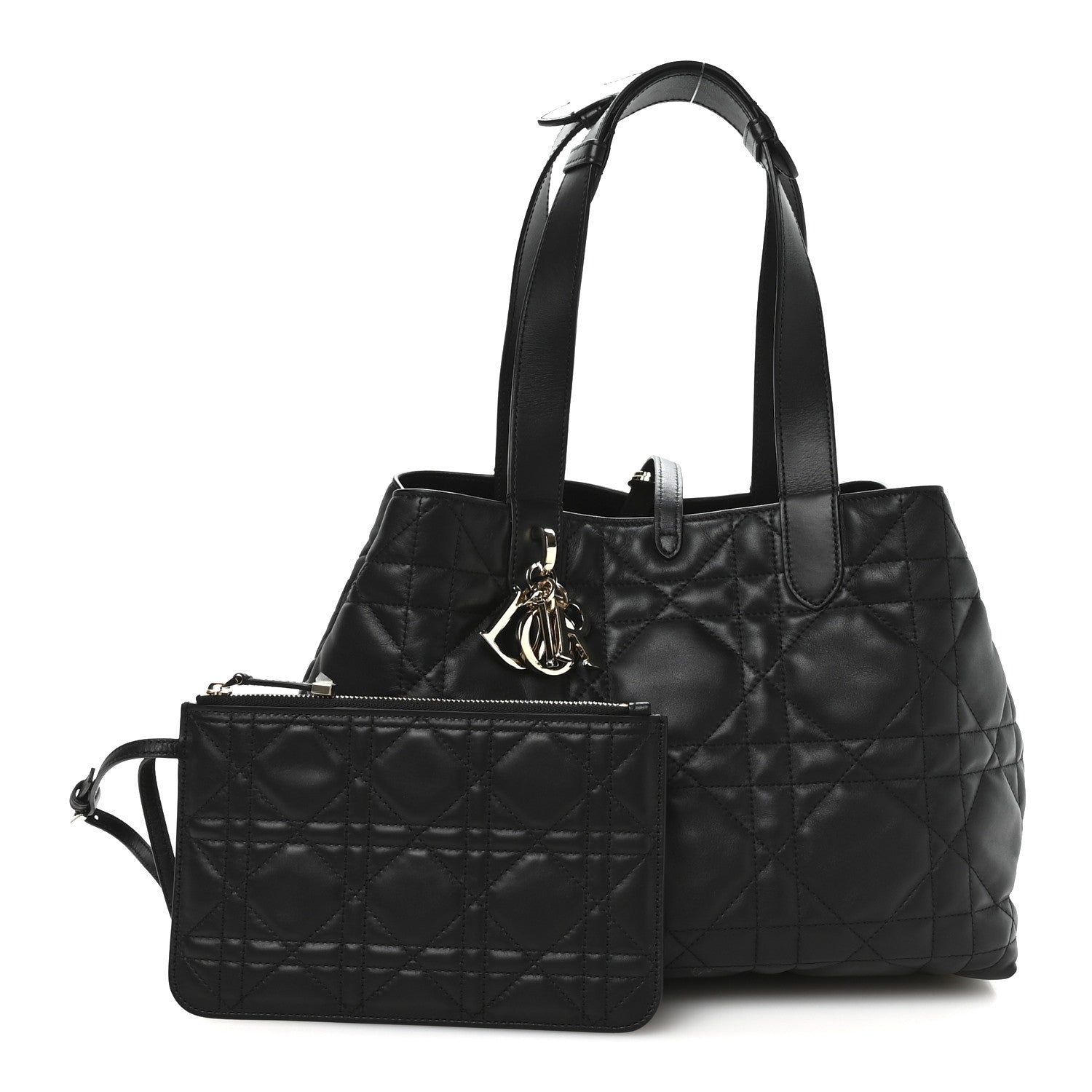 Calfskin Macrocannage Medium Toujours Black