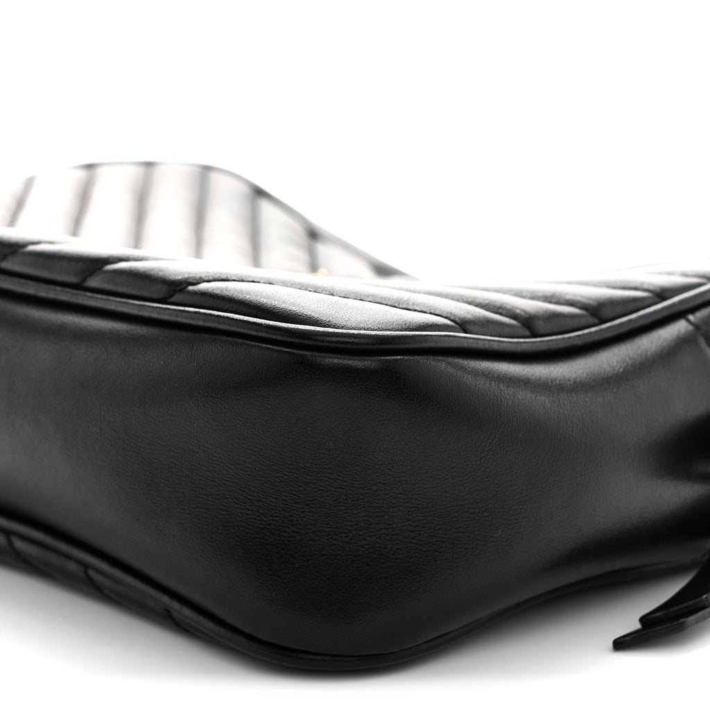 Calfskin Matelasse Monogram Lou Camera Bag Black