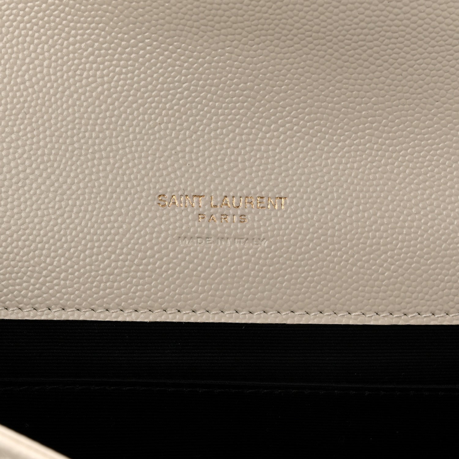 Grain De Poudre Matelasse Chevron Monogram Envelope Clutch Crema Soft