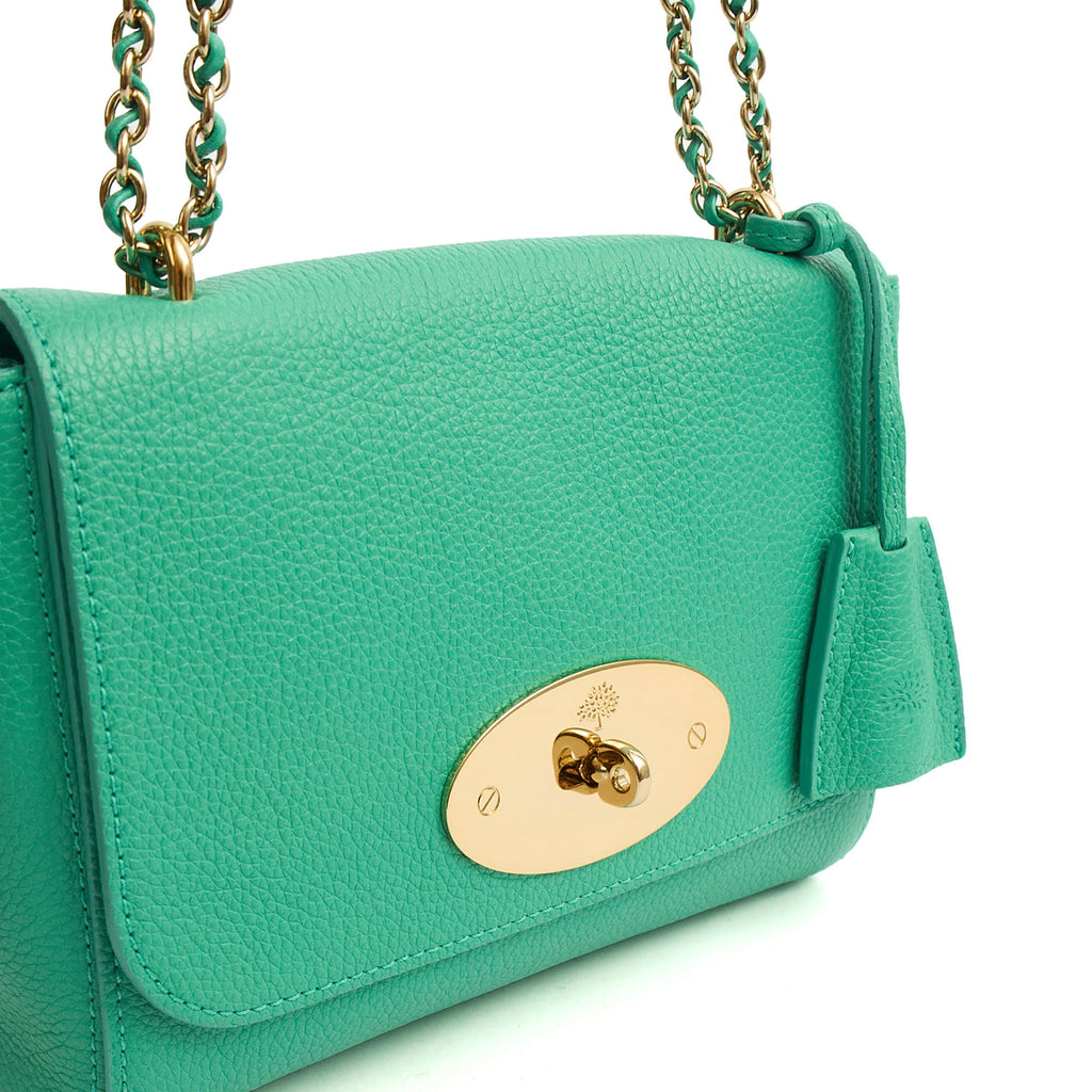 Mulberry Cross Body Lily in Aqua Green, Calfskin Leather