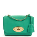 Mulberry Cross Body Lily in Aqua Green, Calfskin Leather