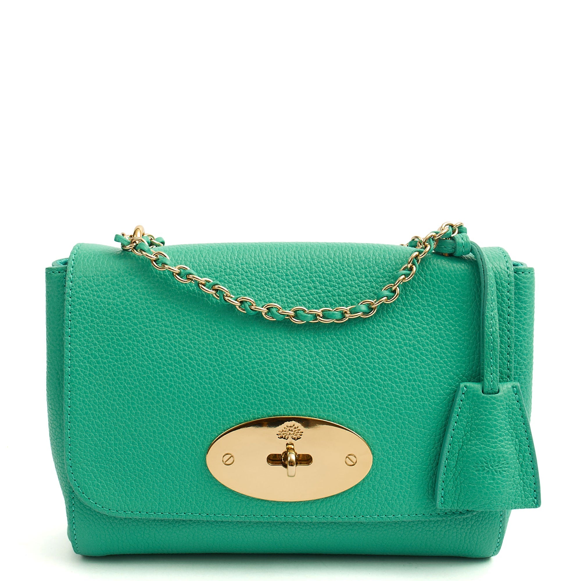 Mulberry Cross Body Lily in Aqua Green, Calfskin Leather