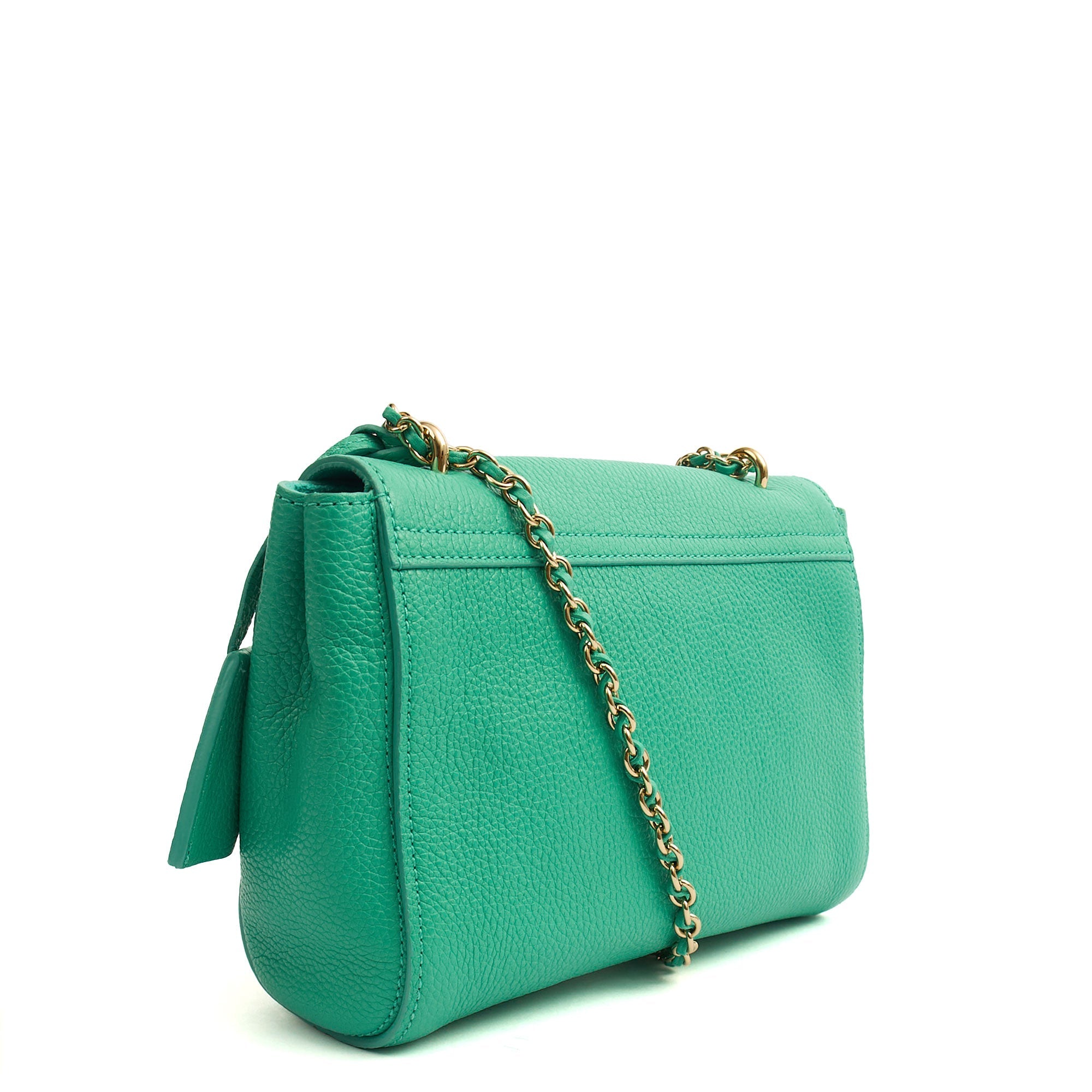 Mulberry Cross Body Lily in Aqua Green, Calfskin Leather