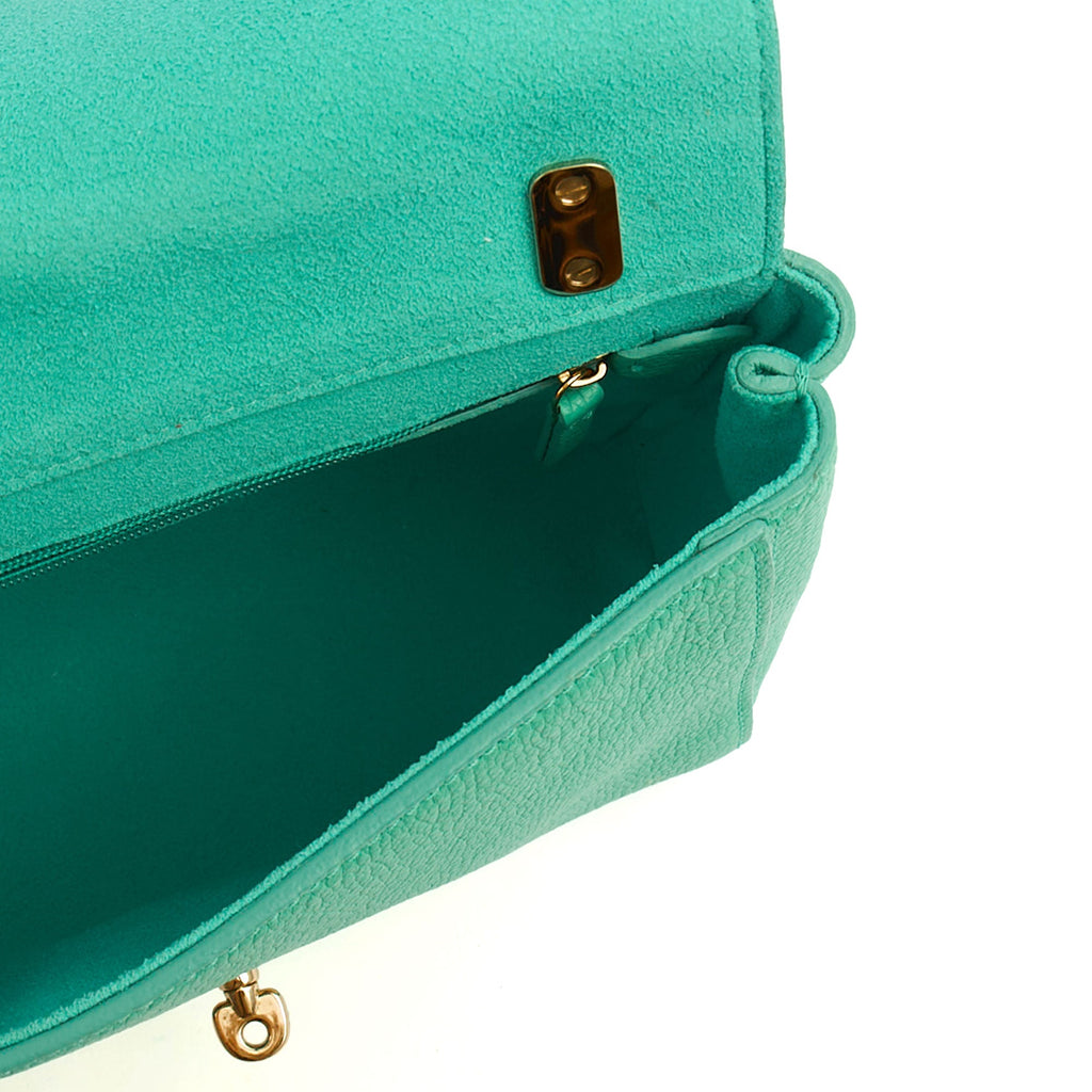 Mulberry Cross Body Lily in Aqua Green, Calfskin Leather