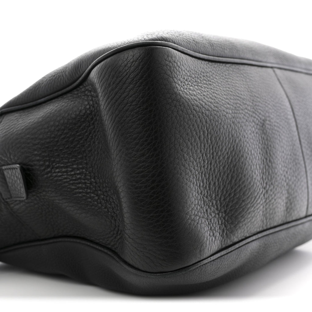 Pebbled Calfskin Medium Soho Bowler Black