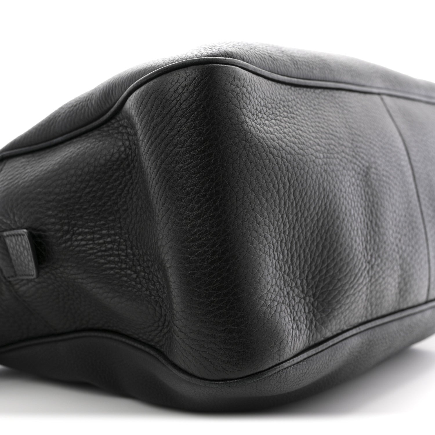 Pebbled Calfskin Medium Soho Bowler Black