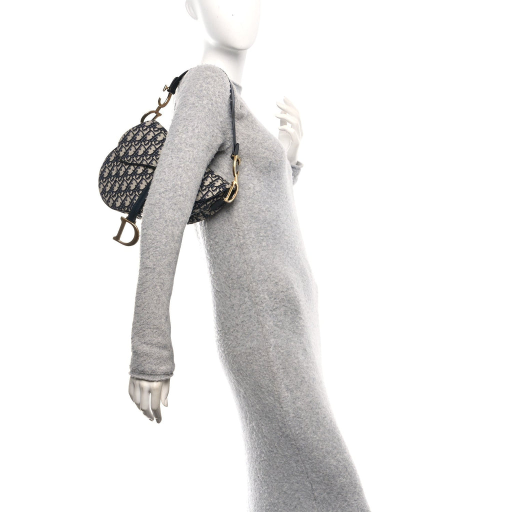 Oblique Saddle Bag Blue