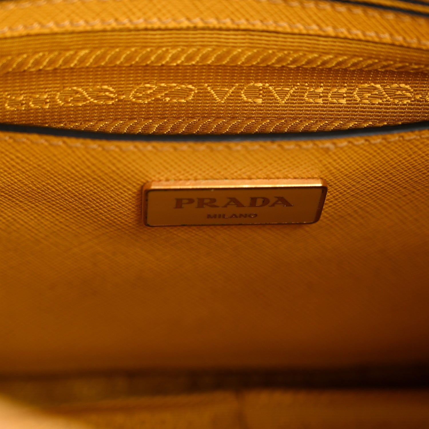 Saffiano Lux Shoulder Bag Soleil