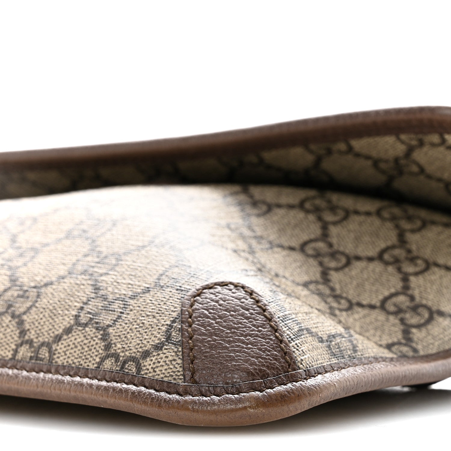 GG Supreme Monogram Neo Vintage Web Belt Bag Brown
