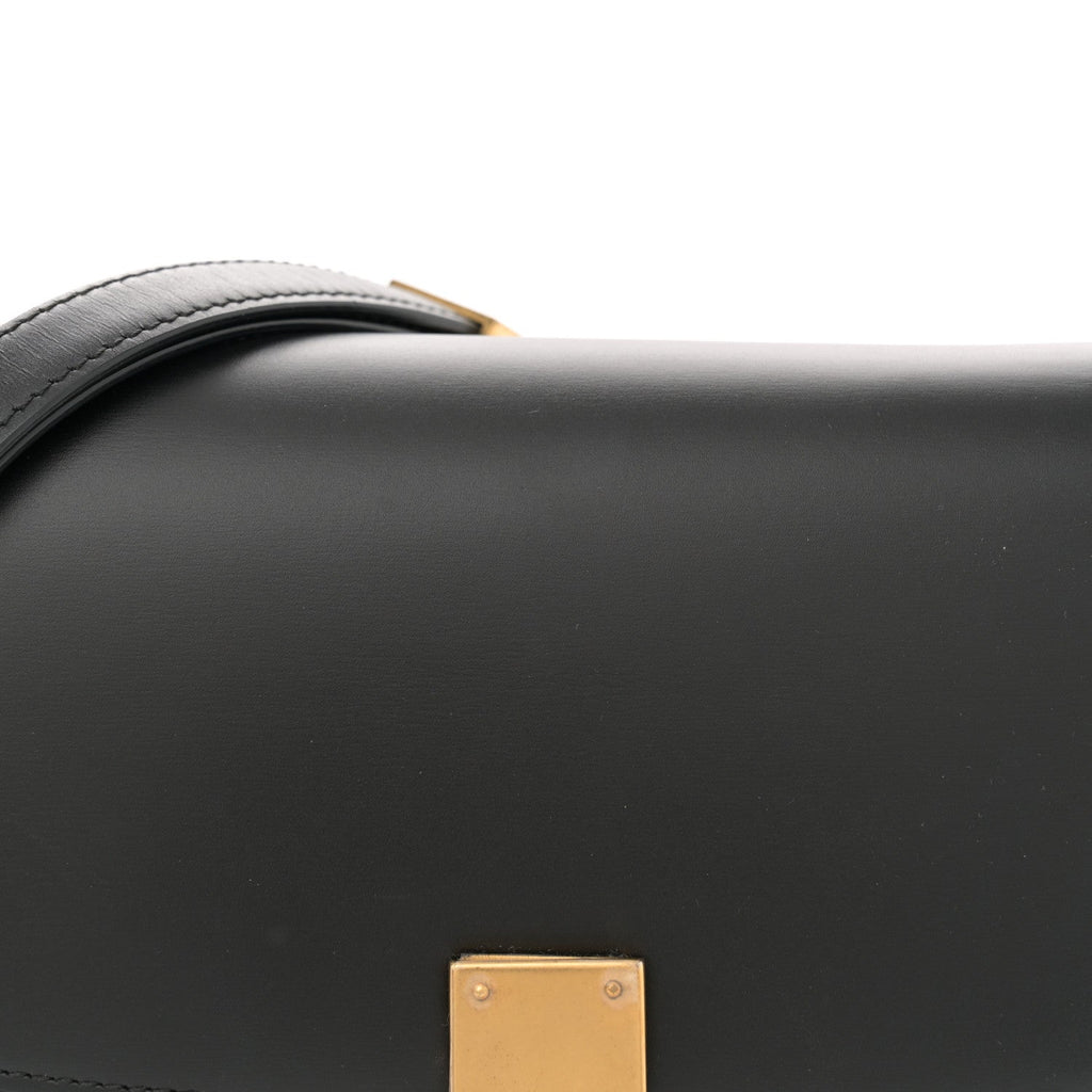 Box Calfskin Small Classic Box Flap Bag Black