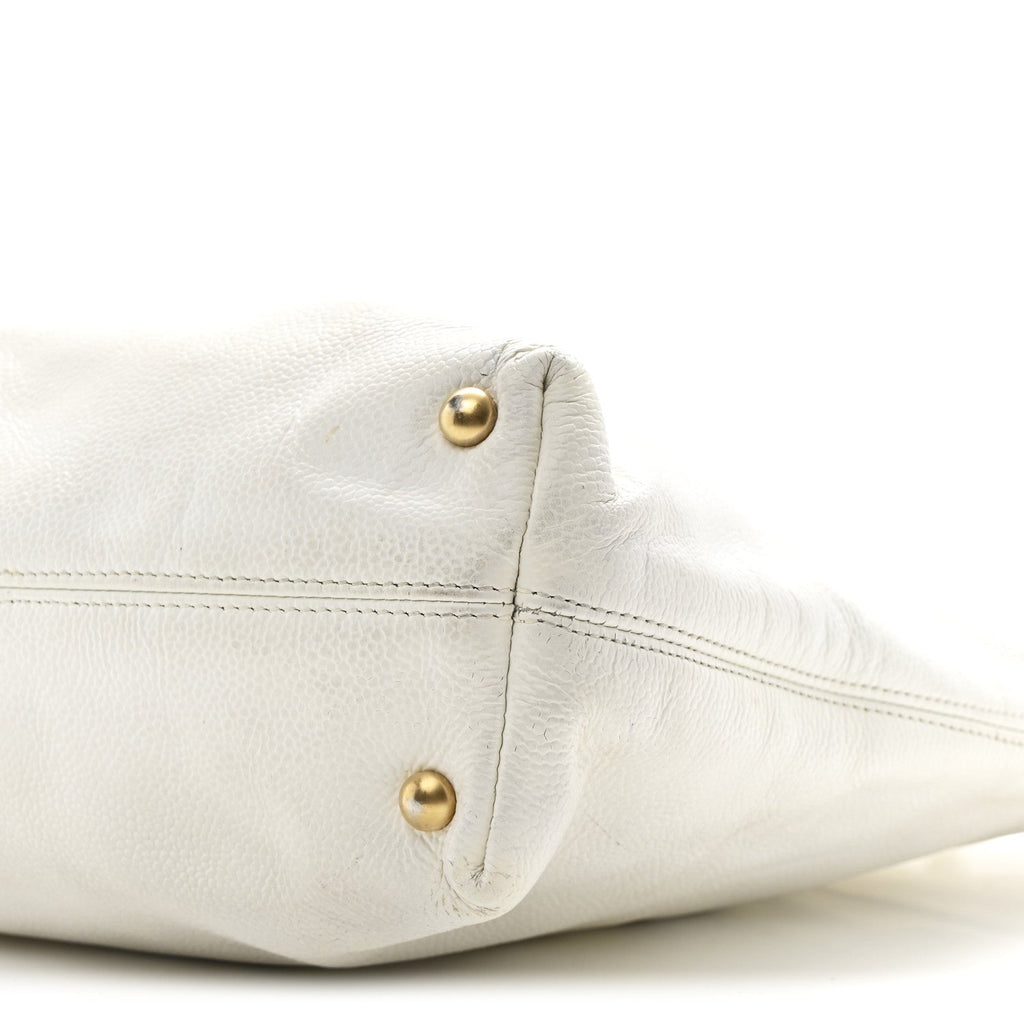 Caviar CC Timeless Tote White