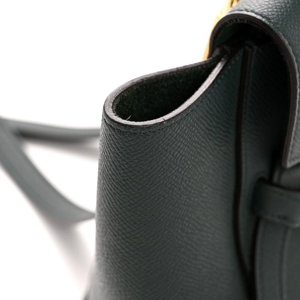 Grained Calfskin Micro Belt Bag Amazone