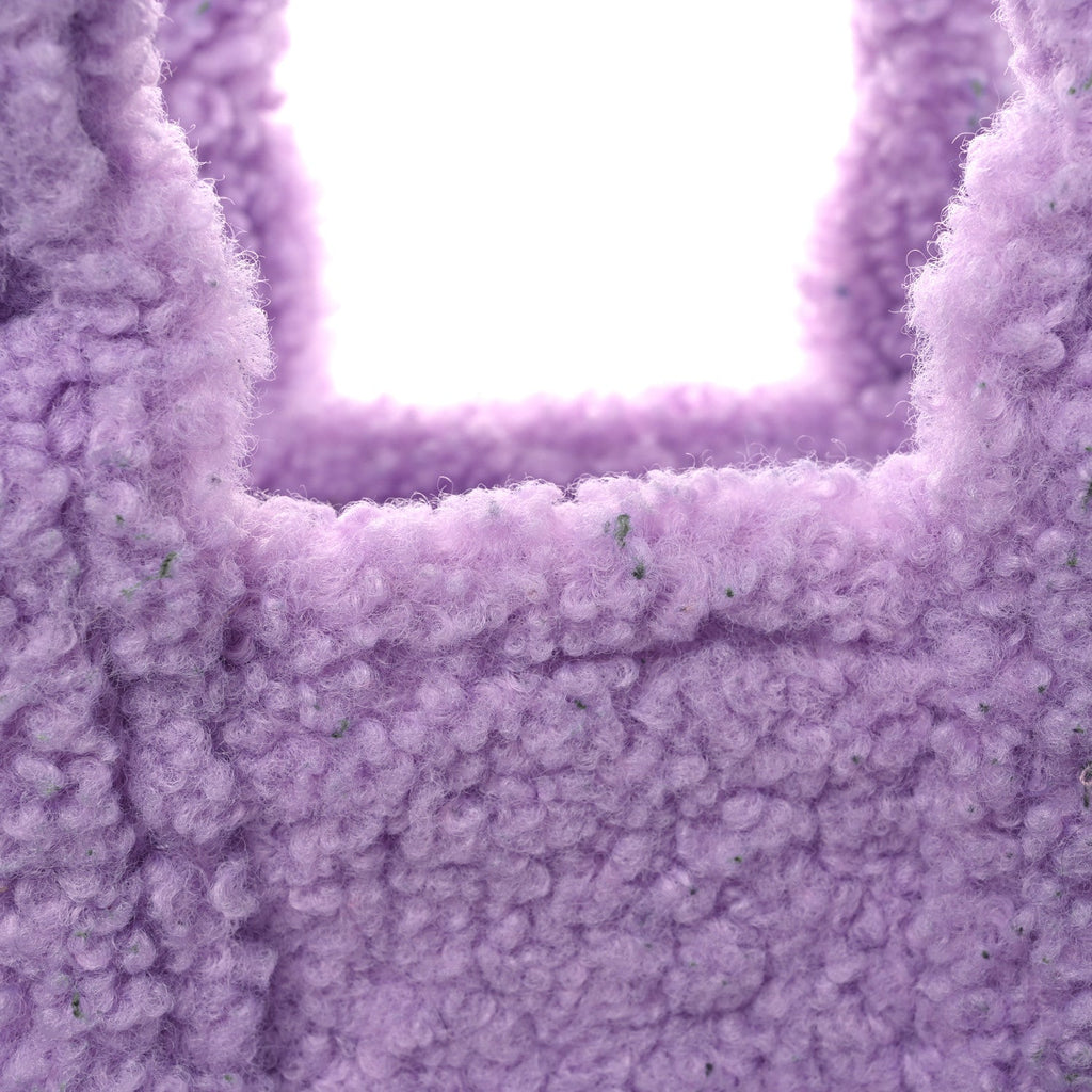 Polyester Cotton Small The Teddy Traveler Tote Bag Lilac