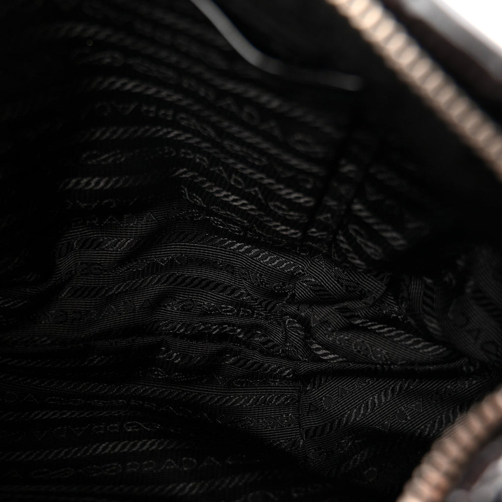 Vernice Sfumata Shoulder Bag Black Nudo