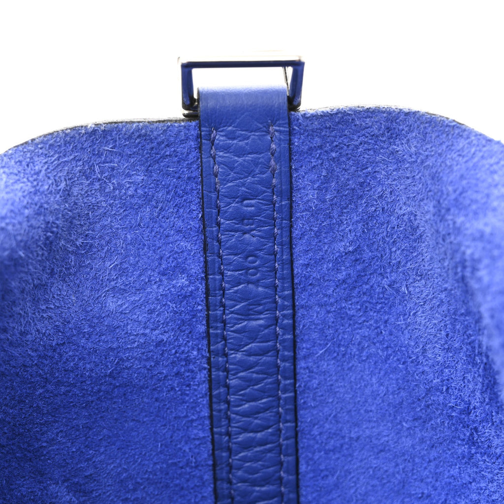 Taurillon Clemence Picotin Lock 18 PM Bleu Royal