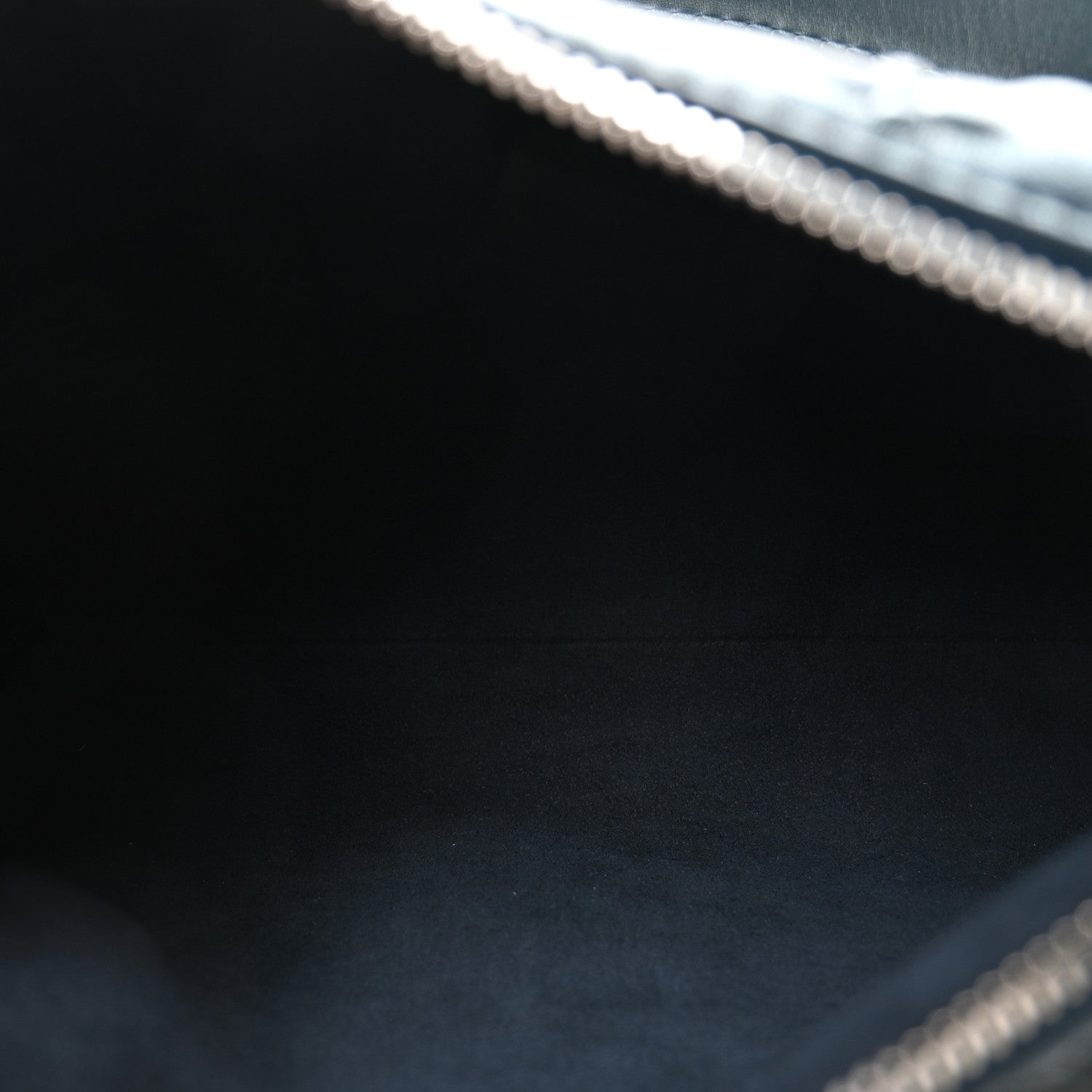 Calfskin Debossed Monogram Side Trunk Moon Bleu