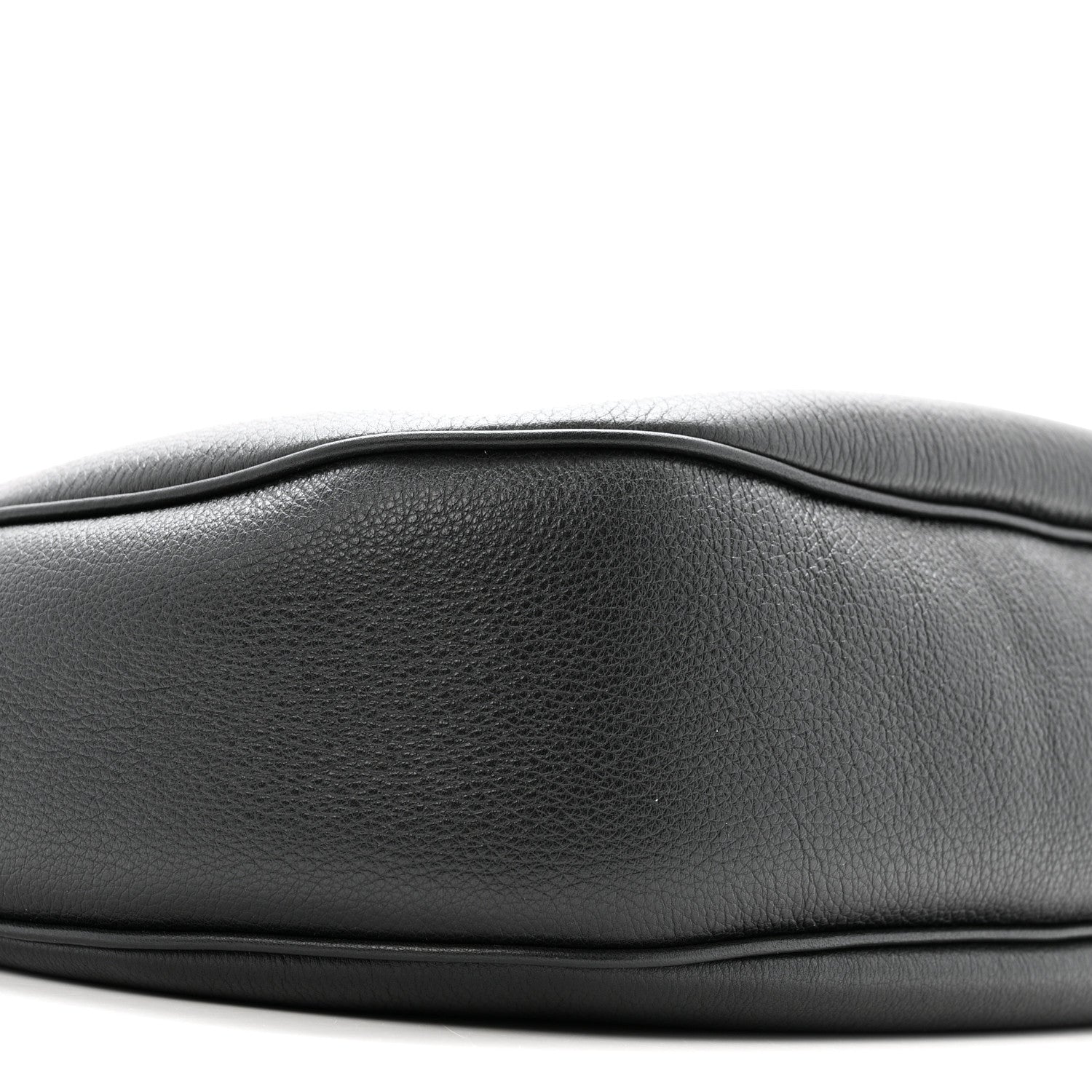Supple Calfskin Medium Triomphe Heloise Shoulder Bag Black