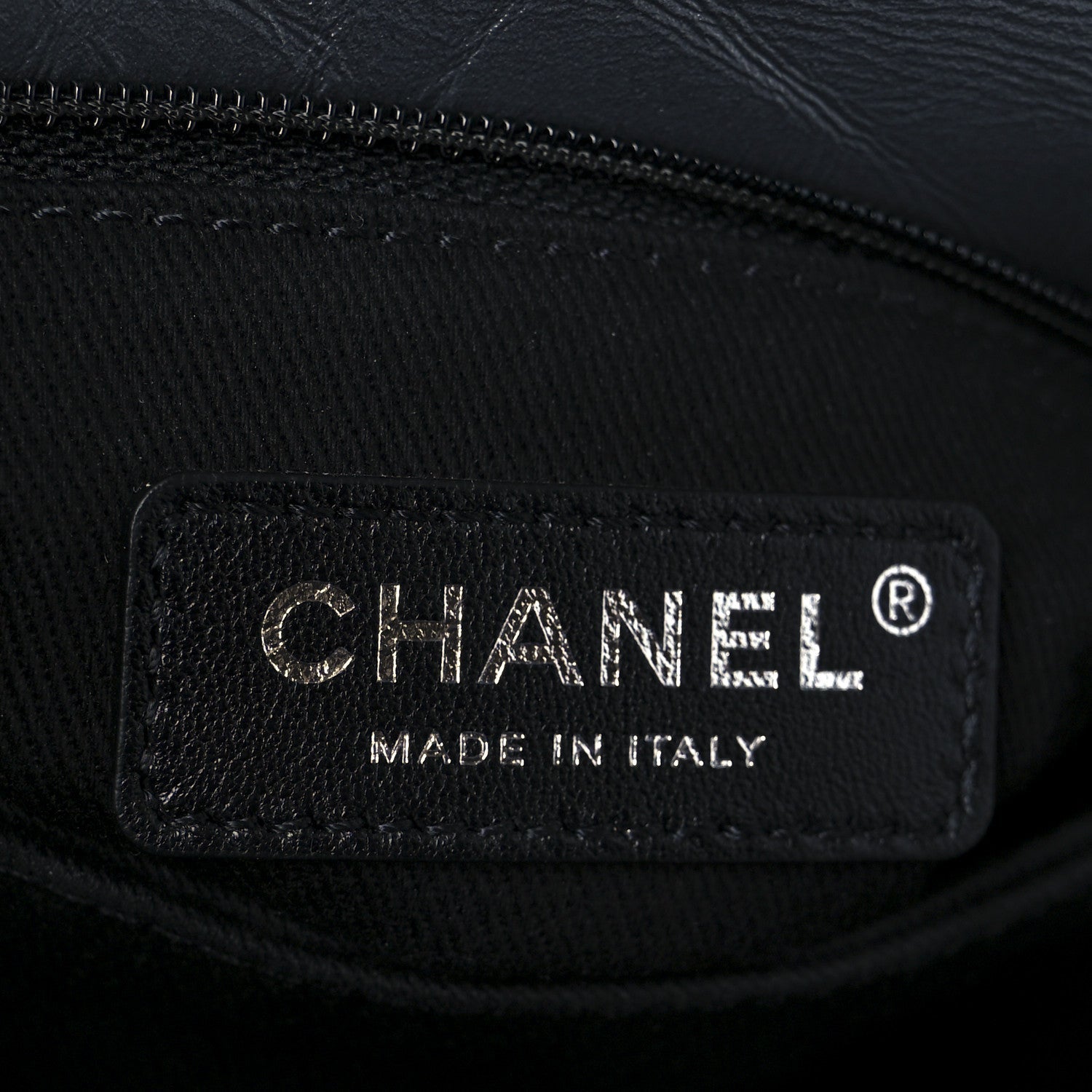 Metallic Aged Calfskin Quilted Mini Coco Handle Flap Charcoal