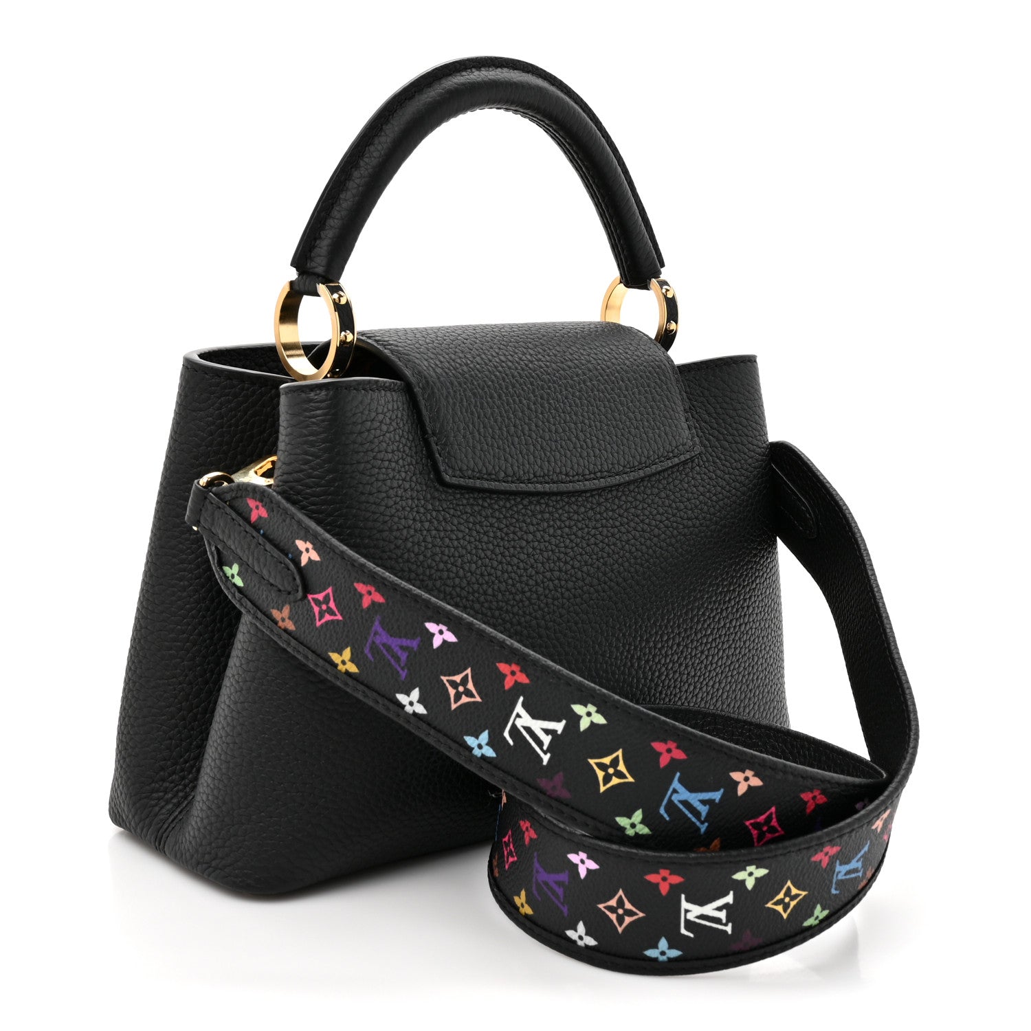 LV X TM Taurillon BB Capucines Black