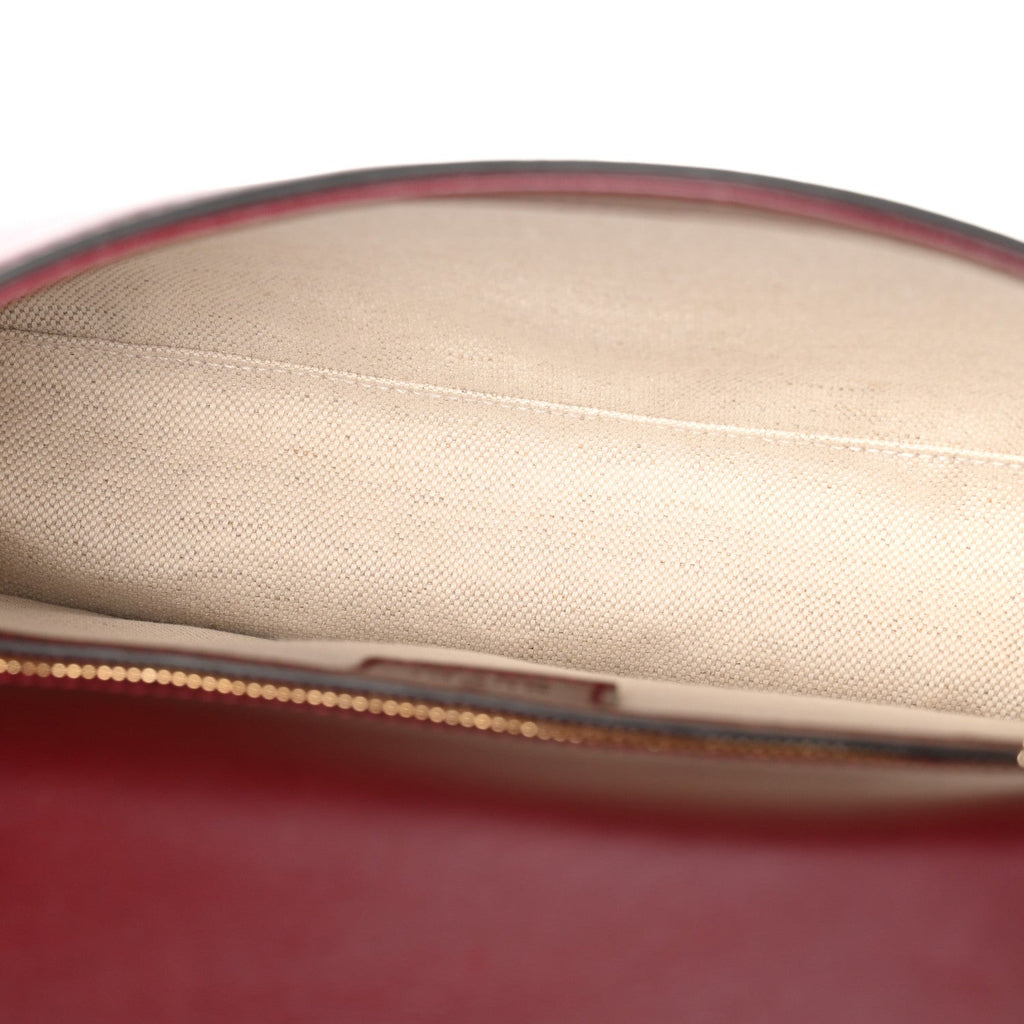 Calfskin Blondie Medium Shoulder Bag Dark Red