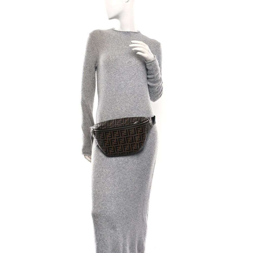 Vitello Century Bi-Color FF 1974 Embossed Belt Bag Maya Black